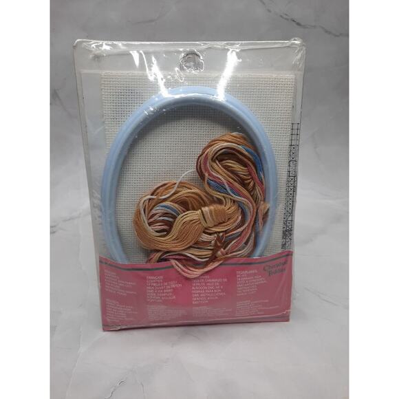 Vintage Janlynn Cherished Teddies Cross Stitch Kit with Frame 3.5x4.5 - Picture 6 of 6